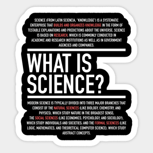 Science Defined - Science Teacher Sticker